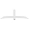 Ekena Millwork Bellingham Architectural Grade PVC Gable Bracket, 96"W x 32"H x 6"D x 6"F, 8/12 Pitch GBP096X32X0606BEL00 - alternate 4